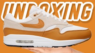 Air Max 1 Bronze UNBOXING [upl. by Einafit]