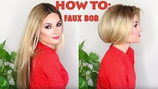 How to fake short hair faux bob [upl. by Yerfoeg]