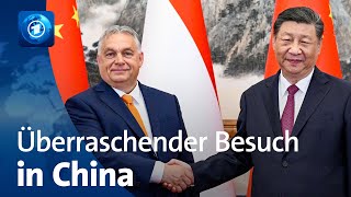 Ungarns Premier Orban auf „Friedensmission“ bei Chinas Staatschef Xi [upl. by Anuahsal]