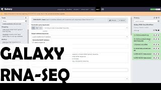 Galaxy Tutorial 2 Basic RNASeq Pipeline [upl. by Lamek]