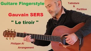 Gauvain Sers  Le tiroir  Guitare Fingerstyle [upl. by Brnaba]