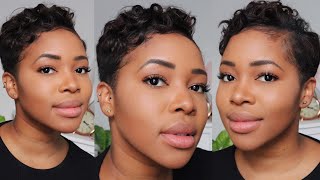 HOW TO STYLE SHORT HAIR  4C RELAXED HAIR  STWFBLOG [upl. by Irianat]