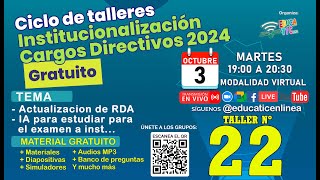 Taller 22  Tema  Actualización de RDA y la IA para estudiar [upl. by Howlan]