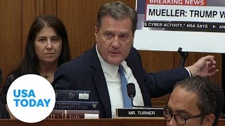 Mike Turner to Robert Mueller you quothave no power to exoneratequot  USA TODAY [upl. by Elleirad]