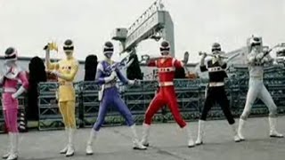 Denji Sentai Megaranger Henshin Theme Kyuurioku Henshin [upl. by Lewap567]