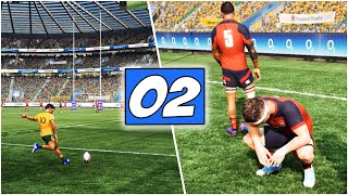 Rugby Challenge 4 quotHow To Playquot Gameplay UPDATING THE SETTINGS England Vs Australia  Episode 2 [upl. by Latimer982]