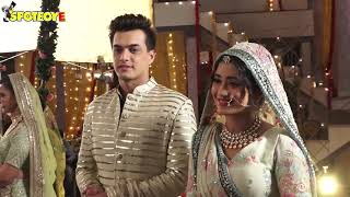 YRKKH Kartik Sirats Teej Celebrations Mohsin KhanShivangi Joshi Behind The Scenes On The Sets [upl. by Akimal]