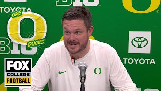 Postgame Interview Dan Lanning on Oregon defeating Oregon State 4914  FOX College Football [upl. by Acsirp802]