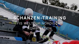 SchanzenTraining für den FIS Weltcup Nordische Kombination Seefeld [upl. by Isolt]