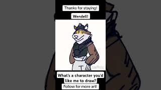 Wendell art artist smallartist cartoon fortnite wendell fanart furry furryart [upl. by Bal]