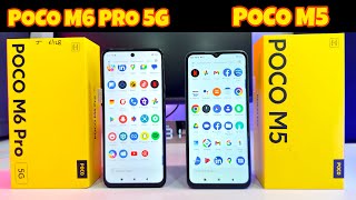 Poco M6 Pro 5G 🆚 Poco M5 ⚡ Unboxing and Comparsion  Camera  Price  Specifications [upl. by Halverson]