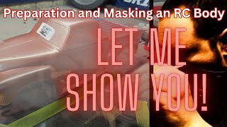 How To Paint RC Bodies Episode 2 the often overlooked ESSENTIAL STEP  Prep amp Masking [upl. by Annocahs941]