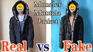 Real vs Fake Moncler Moncla Short Down Jacket Review [upl. by Asemaj]