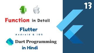 Flutter Functions in Detail for Android amp iOS  Hindi  Episode 13 [upl. by Nosnarb8]