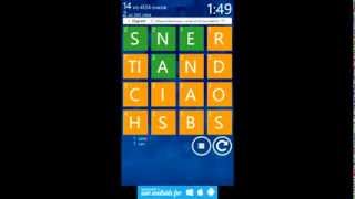 Wordament by Microsoft Corporation  words puzzle game for Android and iOS  gameplay [upl. by Akiemaj]