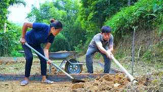 Quickly construct the foundation for the new resettlement site granted by the commune government [upl. by Nekcerb723]