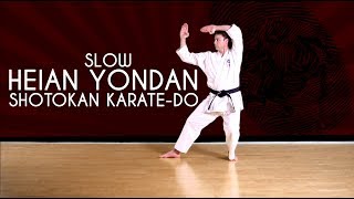 Heian Yondan SLOW  Shotokan KarateDo JKA [upl. by Honey]