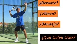 ¡Diferencias Bandeja Víbora y Remate Clases de padel 710 [upl. by Norvil]