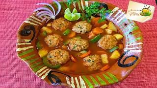 ALBONDIGAS DE CAMARON RECETA 🍤 [upl. by Jude]