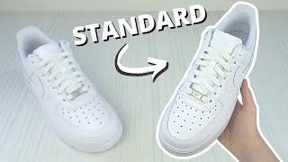 HOW TO LOOSE LACE UP NIKE AF1 COOL WAY [upl. by Akoyin178]