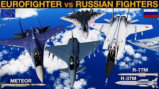 Eurofighter vs Russian Su27 Su35 Mig31 amp Su57 RAM BVR Battle  DCS [upl. by Furnary236]