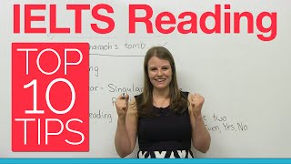 IELTS Reading Top 10 Tips [upl. by Ellierim]