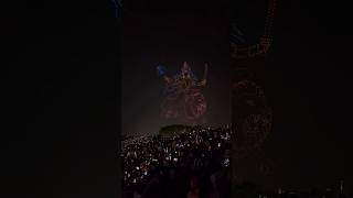 Mysore Dasara Drone Show✨🤗full of lighting✨🎆mysoredroneshowviralvideotrenddasaraytshortsshort [upl. by Iorgos]