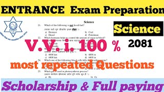 Most repeated Questions of CTEVT ENTRANCE Exam  science important Questions Scholarship [upl. by Schiffman]