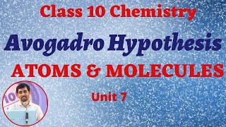 10th Chemistry Avogadro Hypothesis Unit 7 Atoms amp Molecules Part 13 AlexMaths [upl. by Eisenberg54]