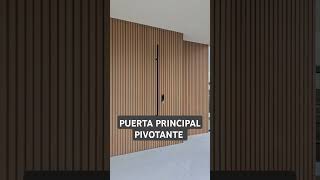 Instalación de Puerta Principal Pivotantefabricada en WPC [upl. by Stanzel]