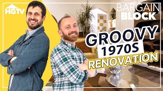 Fixer Upper Gets 1970s Inspired Remodel  Bargain Block  HGTV [upl. by Enoitna]