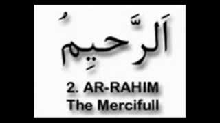 99 Beautiful Names of Allah  Easy method to Learn  Tutorial video [upl. by Leiva745]