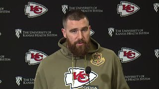 Chiefs Travis Kelce talks 49ers defense ahead of Super Bowl LVIII [upl. by Alliscirp962]