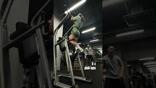 new record in pullups 🥳🔥pullups armsworkout recommended record gym result youtubeshorts [upl. by Betty]