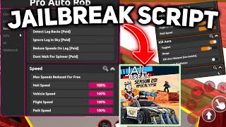 Roblox Jailbreak Script Hack Auto Rob Auto Farm Kill Aura amp More 2024 PCMobile [upl. by Wynn871]