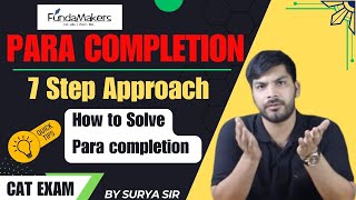 Para Completion 7Step Approach for CAT 🚀  Para Completion for CAT Tricks  Best CAT Coaching [upl. by Eireva]