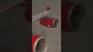 Virgin Atlantic A340300 turbulence Stormy departure [upl. by Xila]