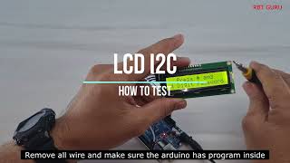 How to test LCD i2c [upl. by Ibmat]