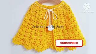 crochet women cape shawl designs idea share [upl. by Auqinat]