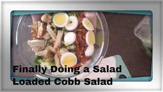 Healthy Eating Loaded Cobb Salad Keto Made Easy [upl. by Tillion762]