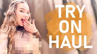 4K TRY ON HAUL  SHEER LONGSLEEVES WITH LISA  NO BRA CHALLENGE GET READY WITH ME [upl. by Borries]