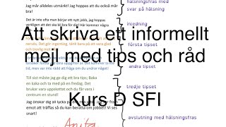 How to learn swedish  träna till NP kurs D Sfi  Skriva informellt brev Med undertexter [upl. by Anselmo256]