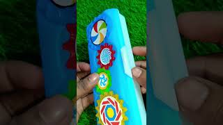 Cute Spinner Game Pencil Boxes Spinner Wali New Red Colour geometry Box Unboxing and review [upl. by Codding]