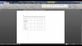 Criando tabelas e linhas no Word 2010 [upl. by Eidod]
