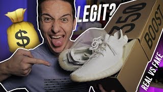 BEST FAKE VS REAL 350 BOOST V2 CREAM YEEZYS How Comfortable Are The Boost LEGIT [upl. by Pegasus]