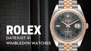 Rolex Datejust 41 Wimbledon Watches Review  SwissWatchExpo [upl. by Romonda940]