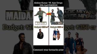 BMCM Vs Maidaan I Eid 2024 I Akshay Kumar Tiger Shroff Prithiviraj I Ajay Devgan Ishorts eid2024 [upl. by Vanda669]