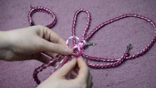 DIY Paracord Hundeleine Rundgeflochten LeniKUNTERBUNT [upl. by Verile]