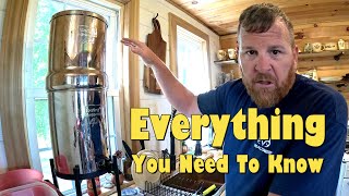 The Berkey Water Filter Turning Rain Water Into Drinkable H2O COMPLETE REVIEW [upl. by Yetsirhc]