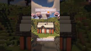 cute hello kitty house but make it halloween minecraft cherryblossom hellokittyhouse shots [upl. by Ilime992]